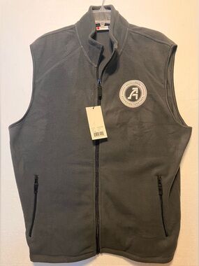 Clique XL Gray Fleece Vest with Logo